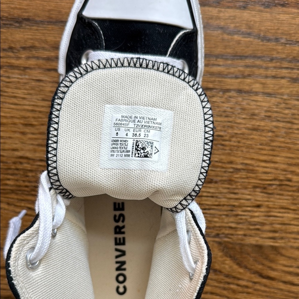 Converse Women’s Black High-Top Sneakers - Picture 4 of 8